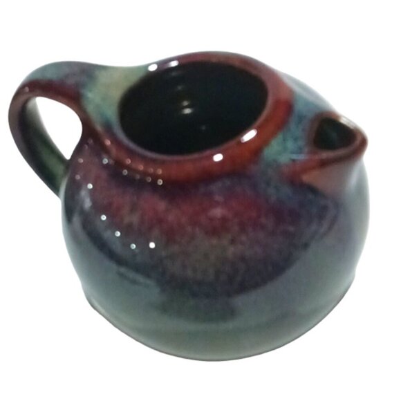 Vintage Ch'a Tea Collection Creamer & Lidded Sugar Bowl Reactive Brown - Picture 7 of 9